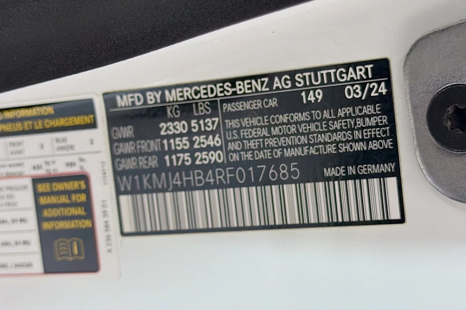 Certified Used 2024 Polar White Mercedes-Benz 300 image 26