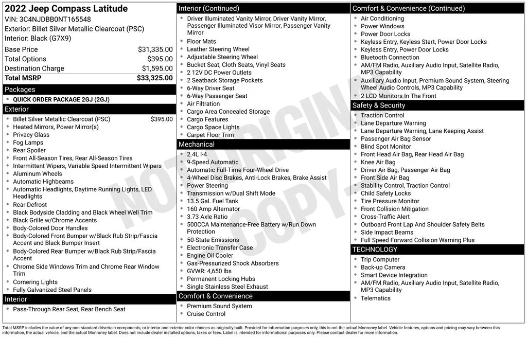 Used 2022 Silver Jeep Latitude image 16