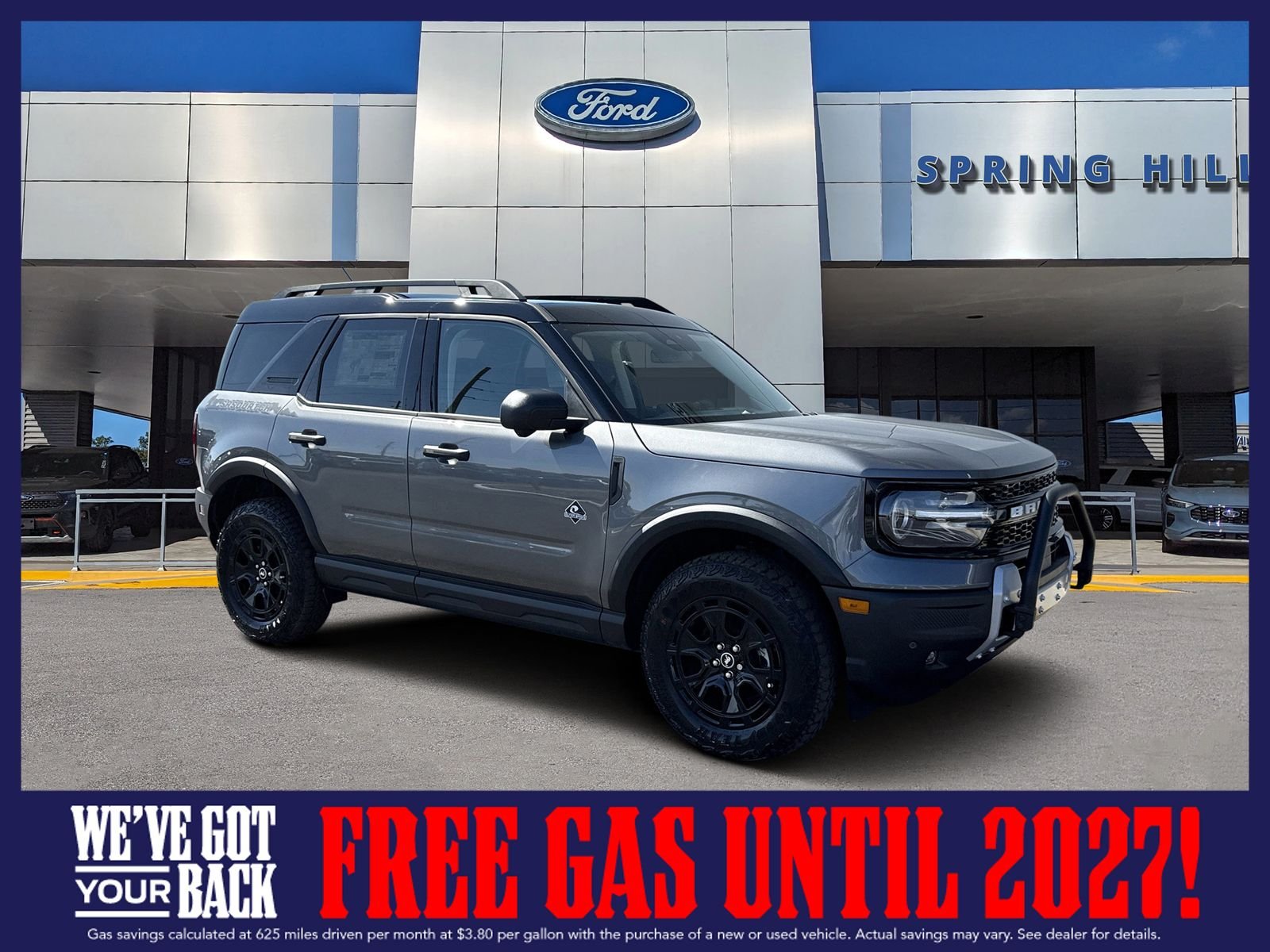 New 2026 Carbonized Gray Metallic Ford Outer Banks image 1