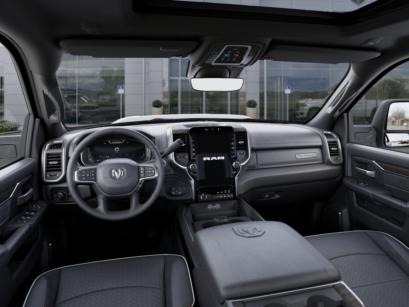 New 2026 Bright White Clear-Coat Exterior Paint RAM Laramie image 40