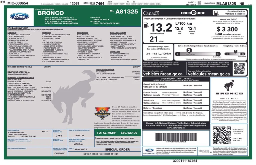 Certified Used 2021 Black Ford Black Diamond image 5