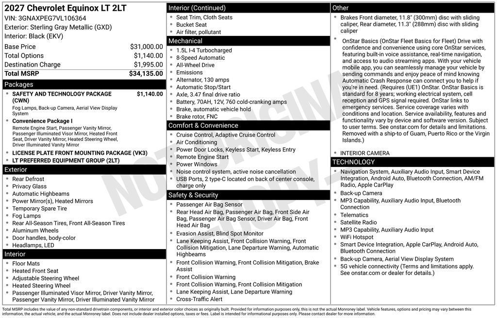 2027 Chevrolet Equinox LT - Photo 23