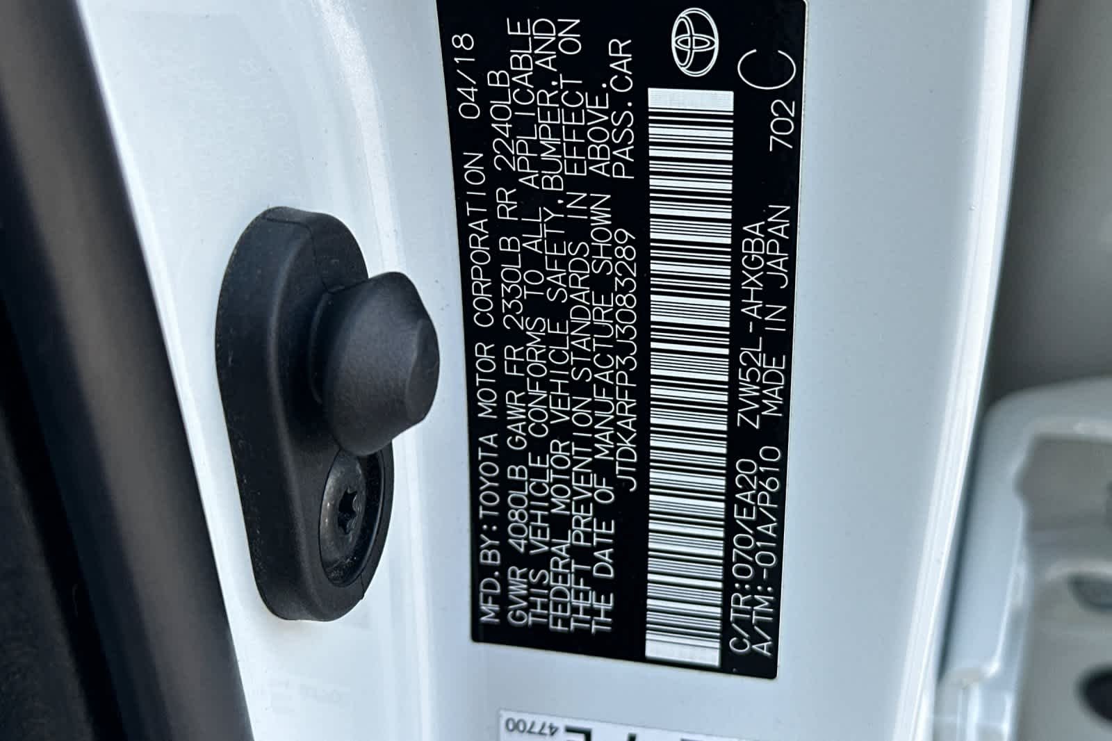 Certified Used 2018 Blizzard Pearl Toyota Advanced image 26