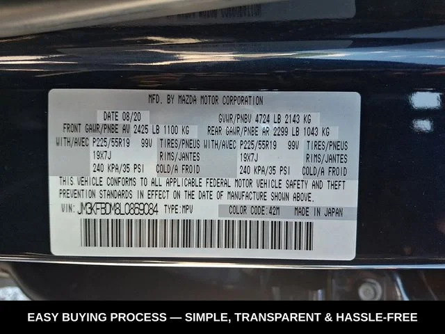 Used 2020 Blue Mazda Grand Touring image 28