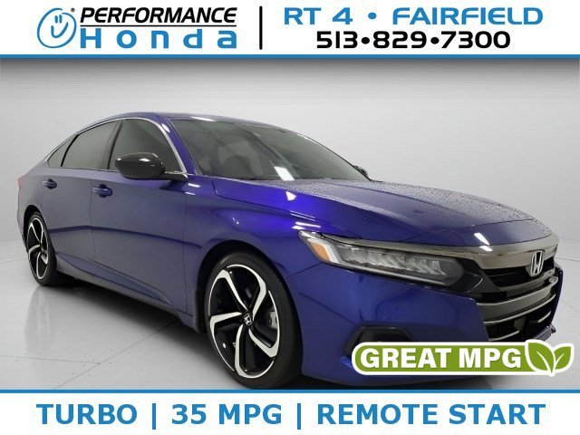 Used 2022 Still Night Pearl Honda Sport SE image 1