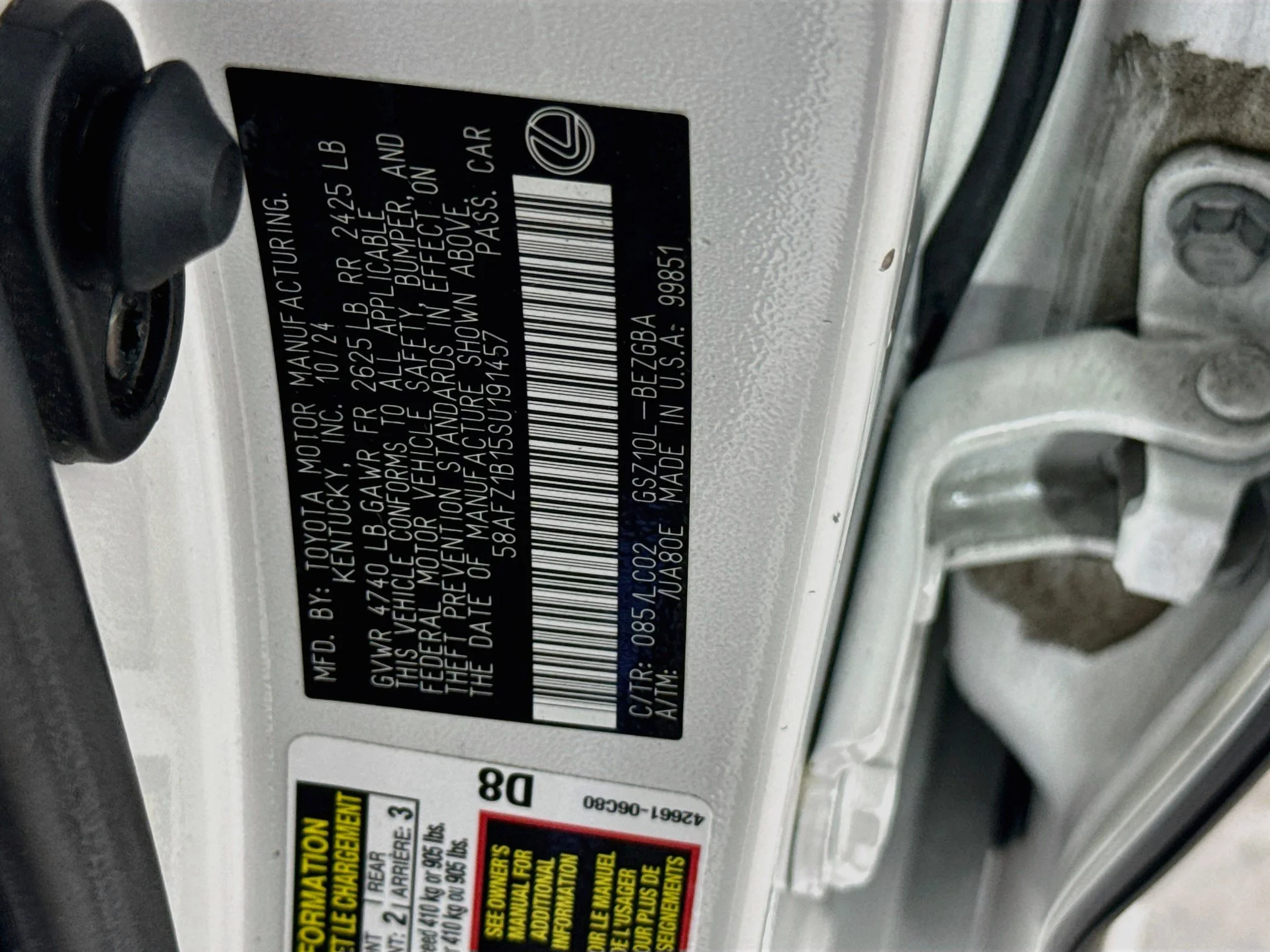 Certified Used 2025 Eminent White Pearl Lexus 350 Ultra Luxury image 31