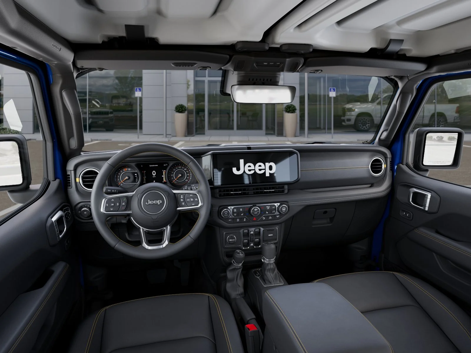 New 2026 Hydro Blue Pearl-Coat Exterior Paint Jeep Sahara image 40