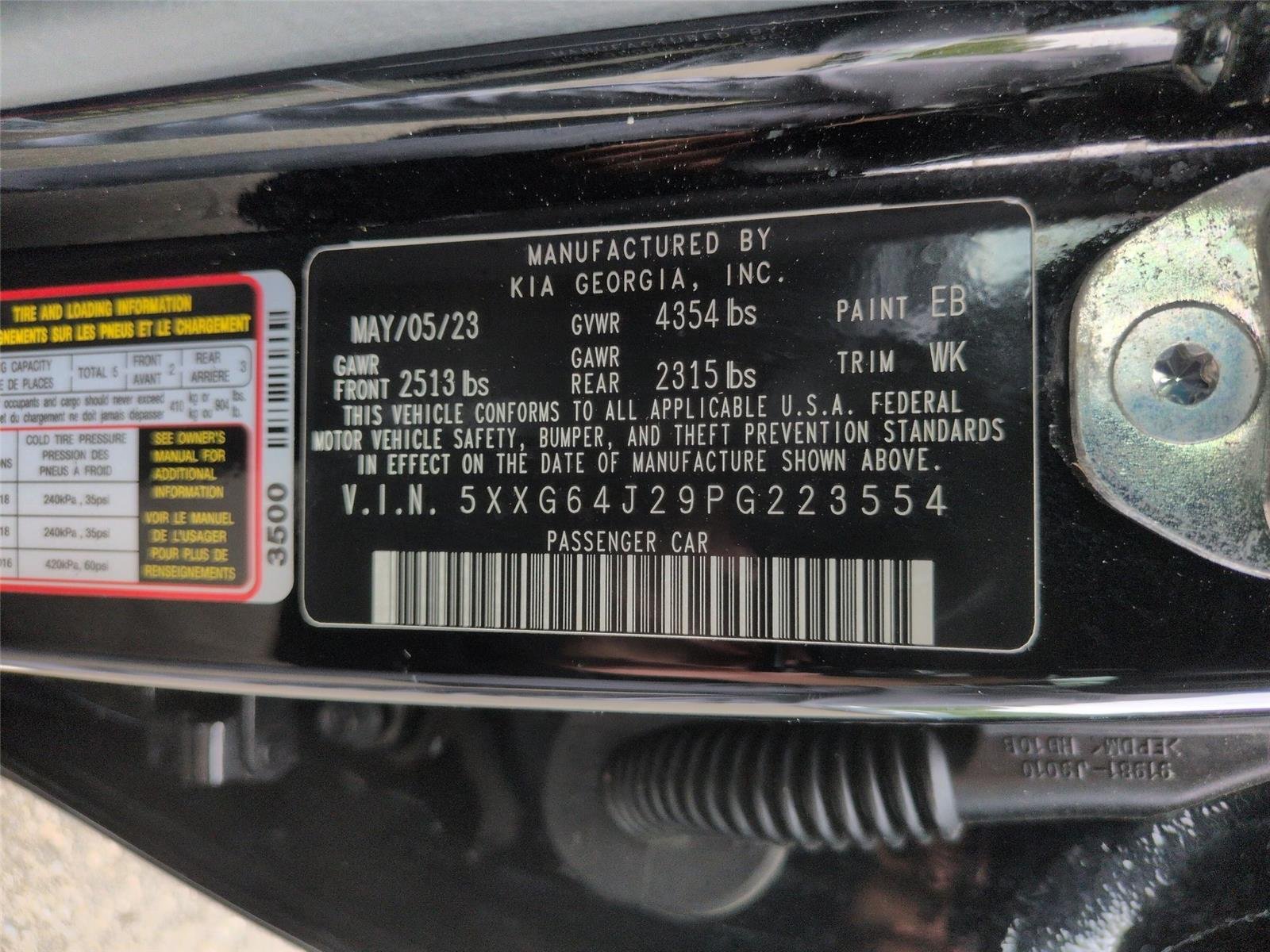 Used 2023 Ebony Black Kia GT-Line image 40