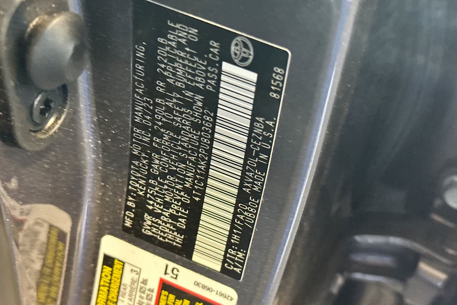 Used 2023 Predawn Gray Mica Toyota LE image 32