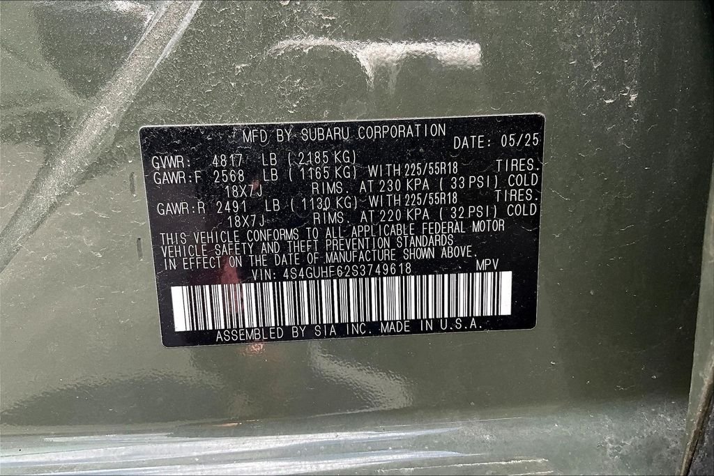 Used 2025 Green Subaru Sport image 16