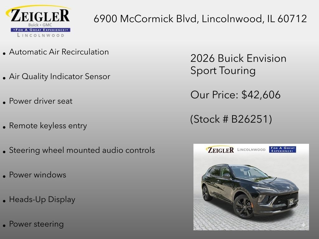 New 2026 Ebony Twilight Metallic Buick Sport Touring image 18