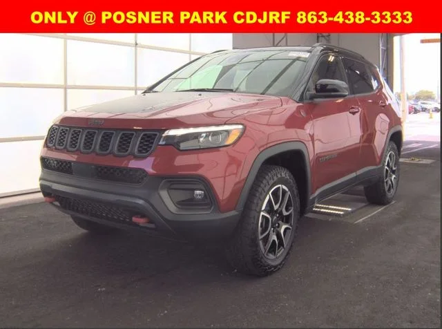 Used 2025 Red Jeep Trailhawk image 1