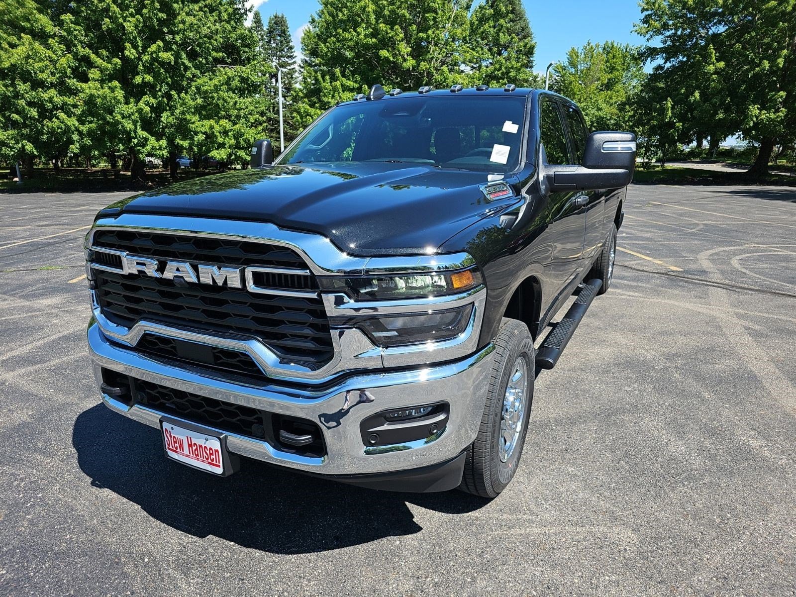 New 2026 Diamond Black Crystal Pearlcoat Ram Tradesman image 1