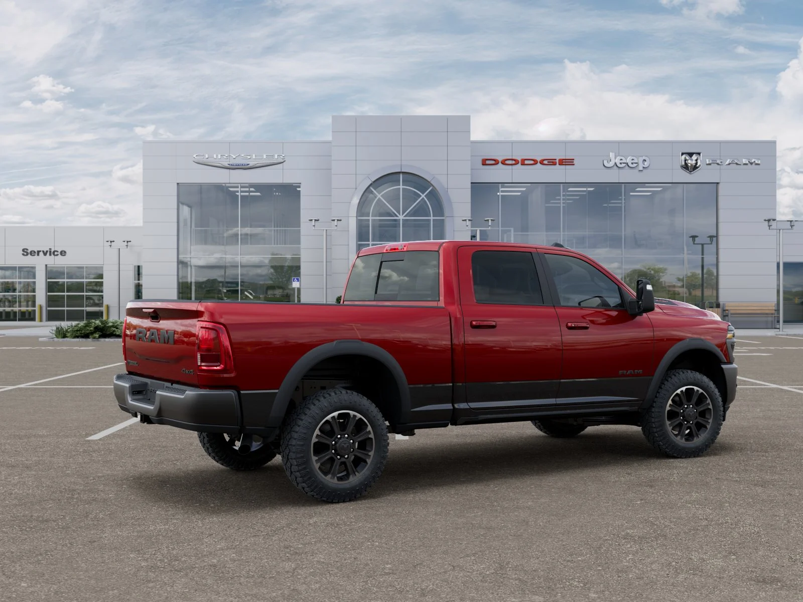 New 2026 Molten Red Pearl-Coat Exterior Paint RAM Rebel image 32