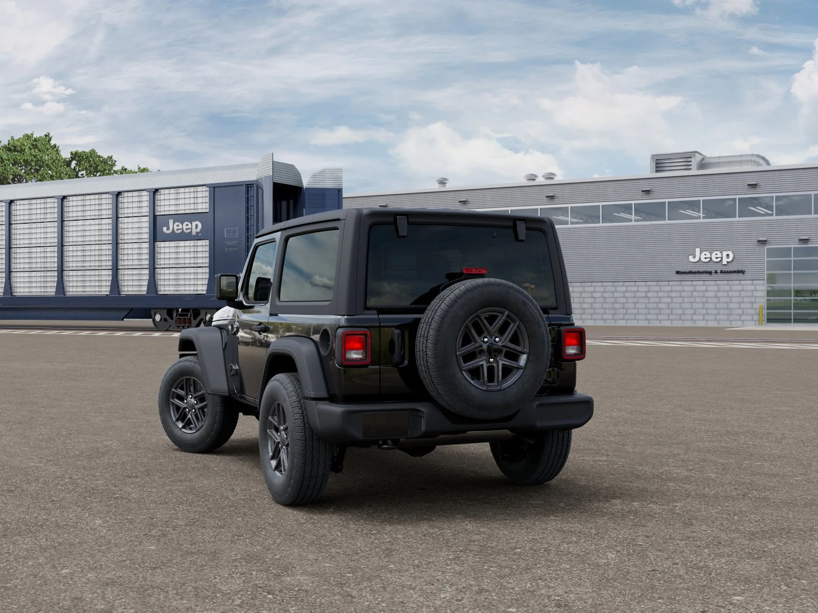 New 2026 Black Clear-Coat Exterior Paint Jeep Sport S image 3