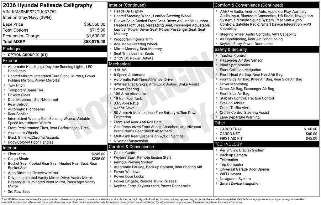 New 2026 Silver Hyundai Calligraphy AWD image 29