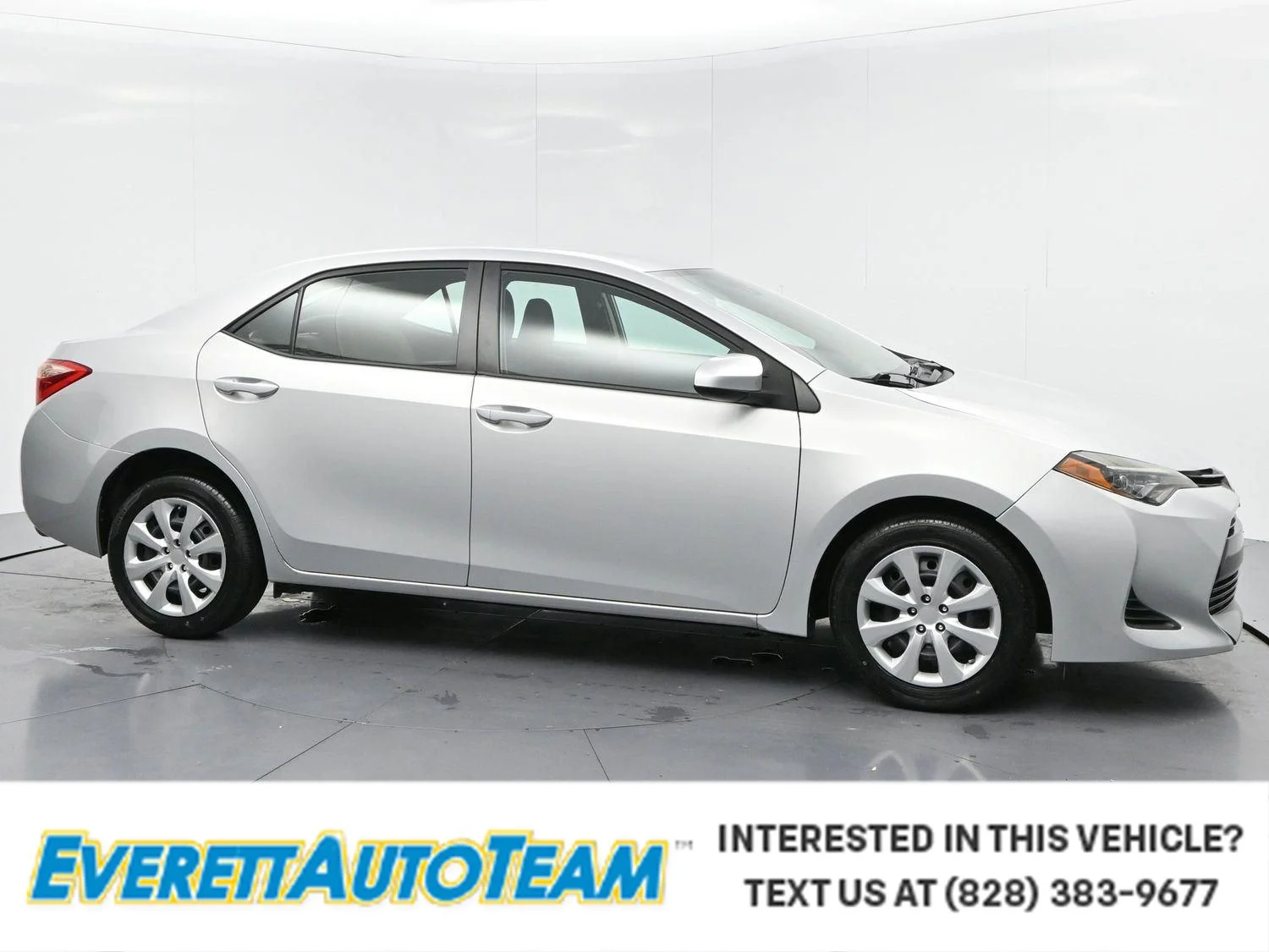 Used 2019 Classic Silver Metallic Toyota LE image 1