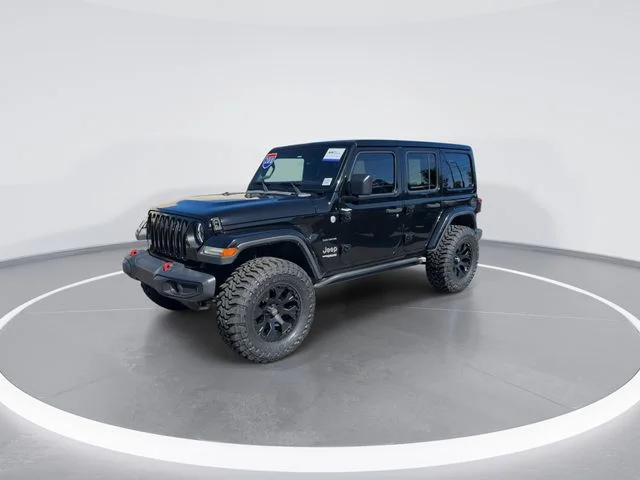 Used 2018 Black Jeep Unlimited Sahara image 3