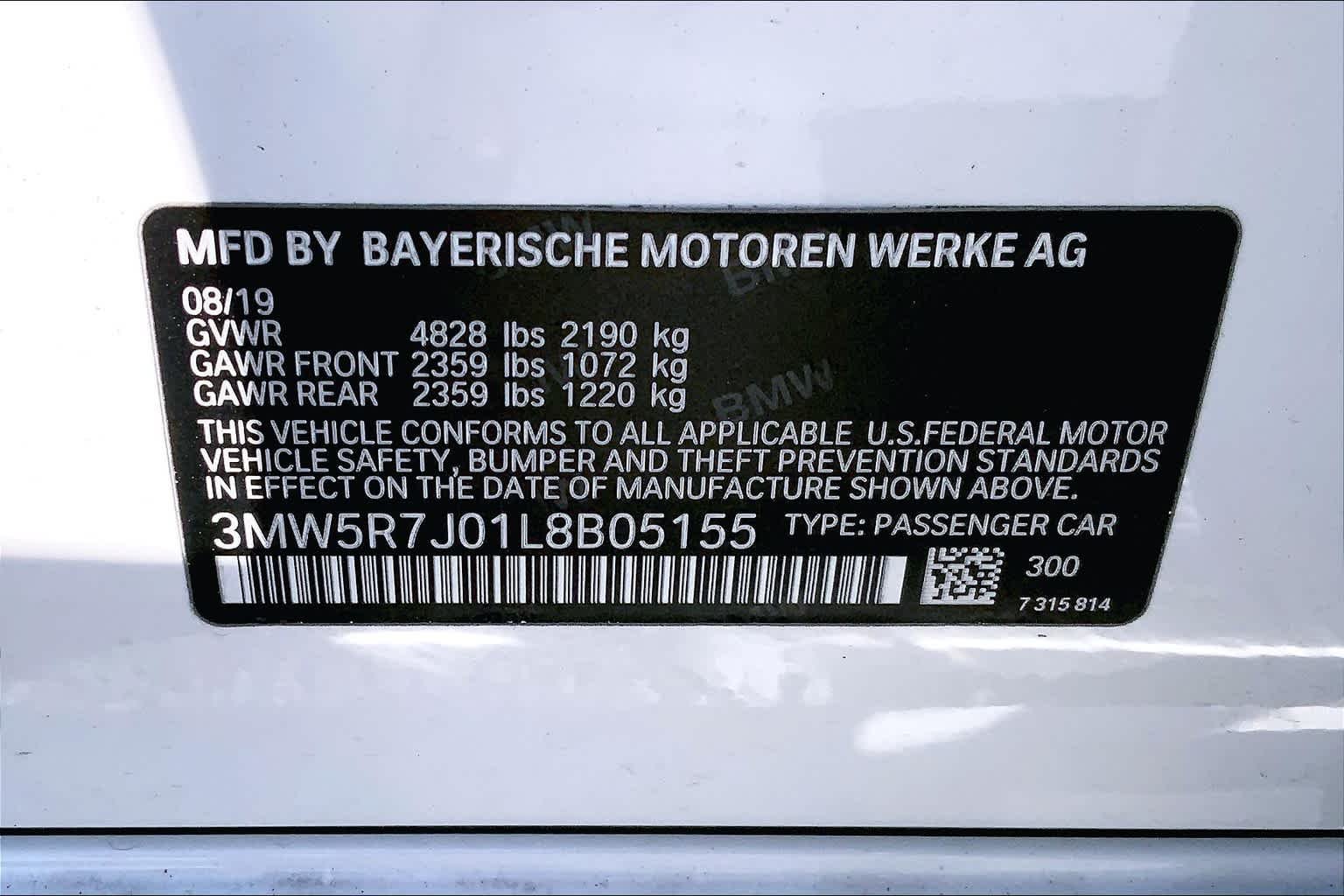Used 2020 Alpine White BMW 330i xDrive image 36