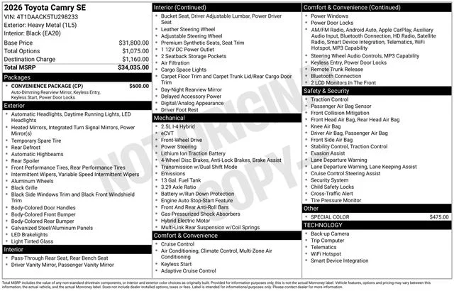 Used 2026  Toyota SE image 7
