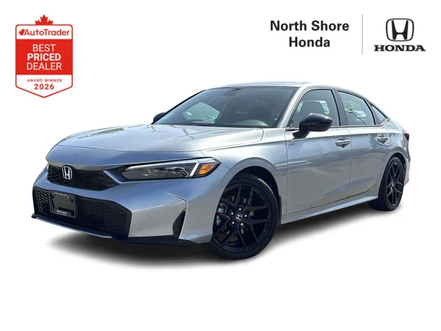 2026 Honda Civic Sport eCVT Sedan Certified Pre-Owned   No Accident