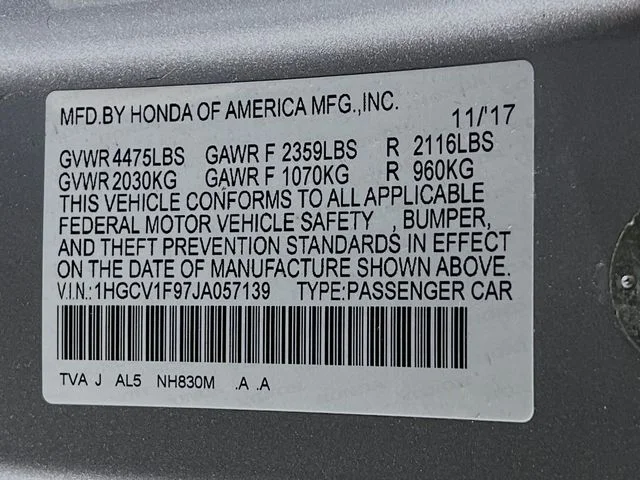 Used 2018 Gray Honda Touring image 11