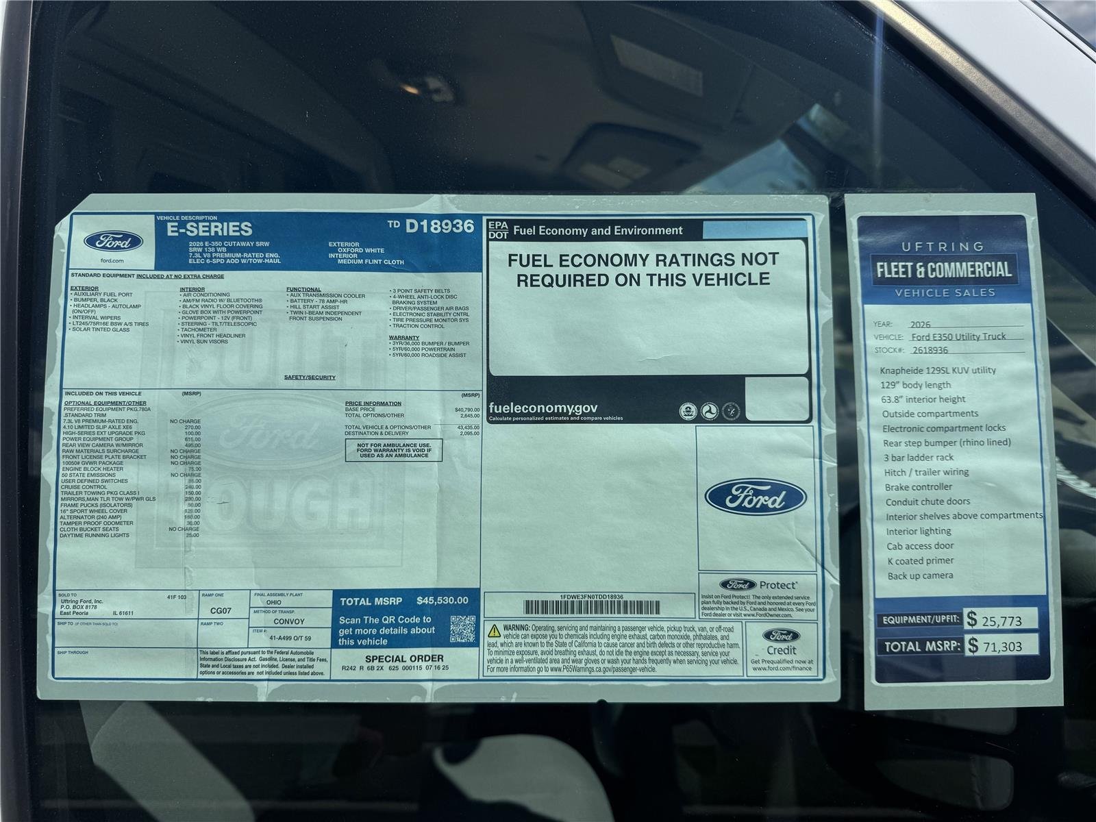 New 2026 Oxford White Ford Base image 16