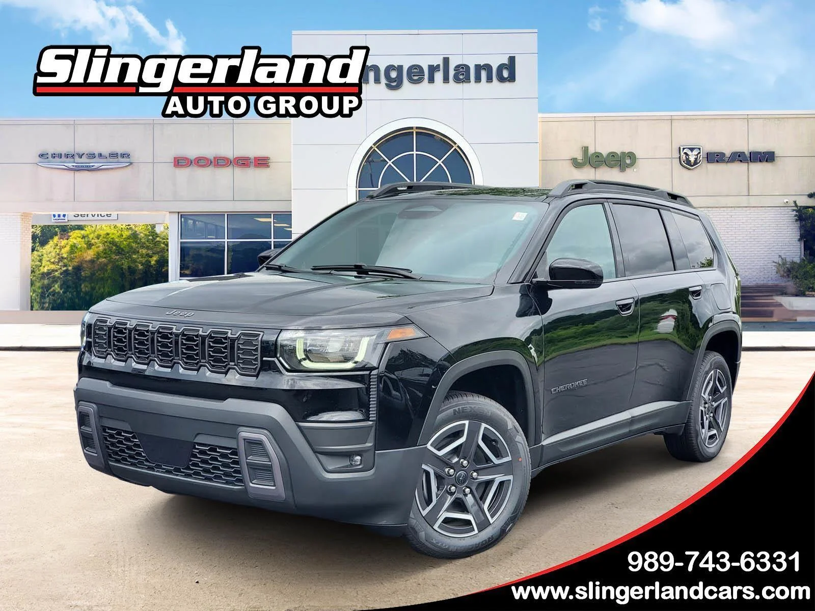 New 2026 Diamond Black Crystal Pearl-Coat Exterior Paint Jeep Limited image 1
