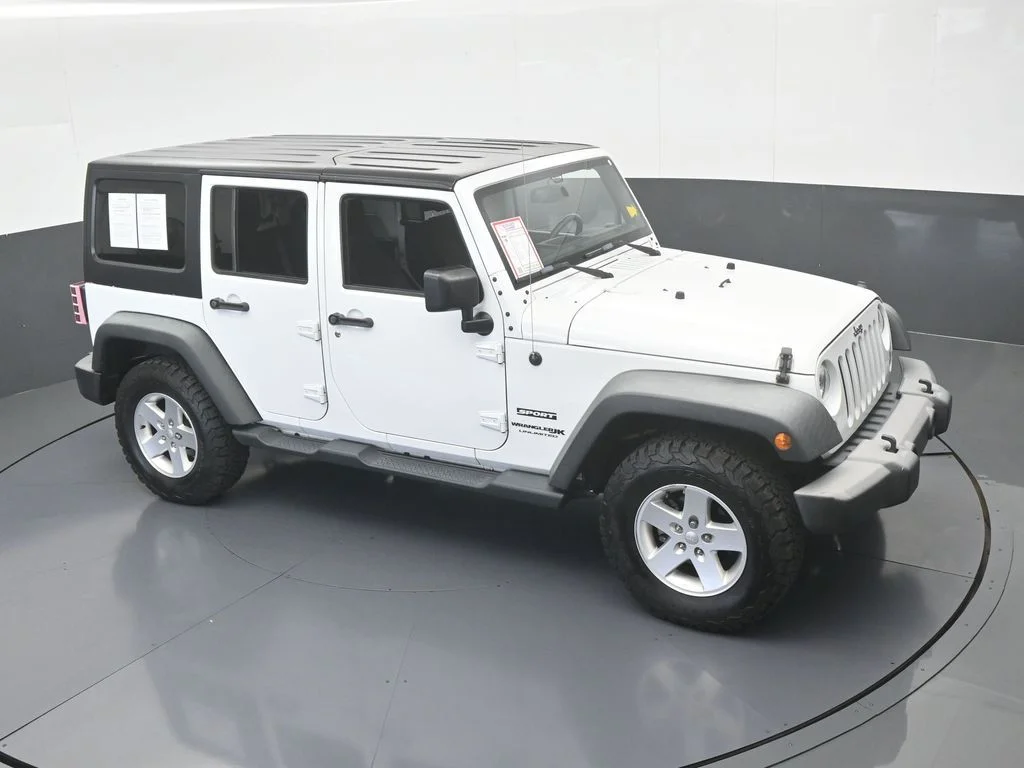 Used 2018 Bright White Clearcoat Jeep Unlimited Sport image 48