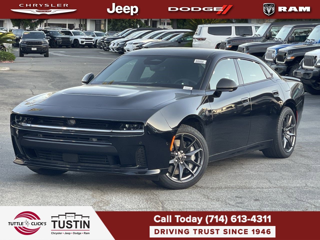 New 2026 Diamond Black Crystal Pearlcoat Dodge Scat Pack Plus image 1
