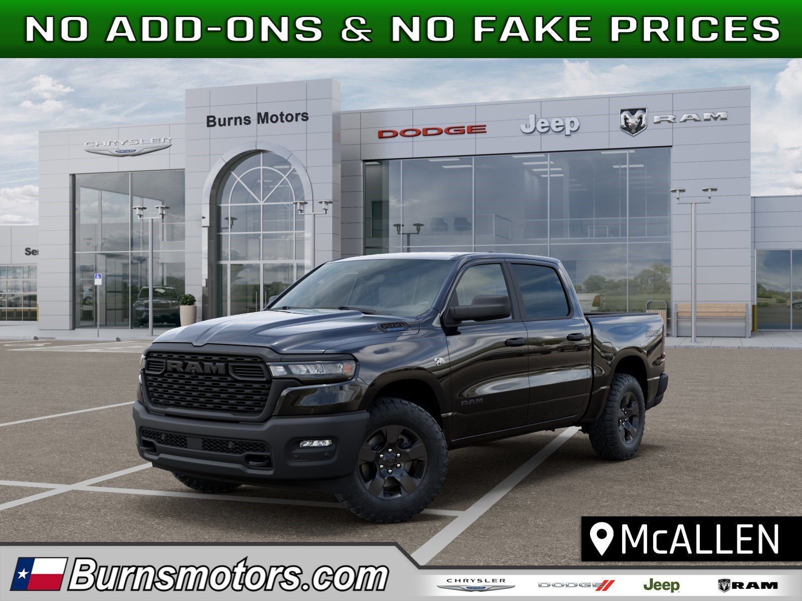 New 2026 Diamond Black Crystal Pearl-Coat Exterior Paint RAM Warlock image 1