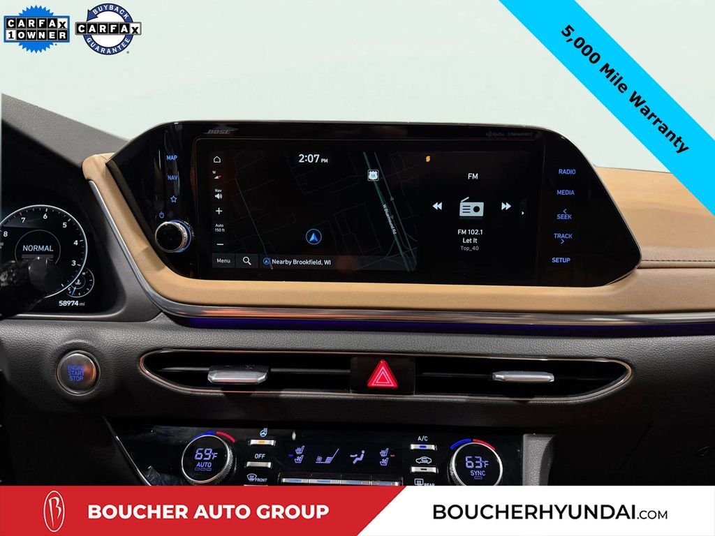 Certified Used 2020 Calypso Red Hyundai Limited image 13