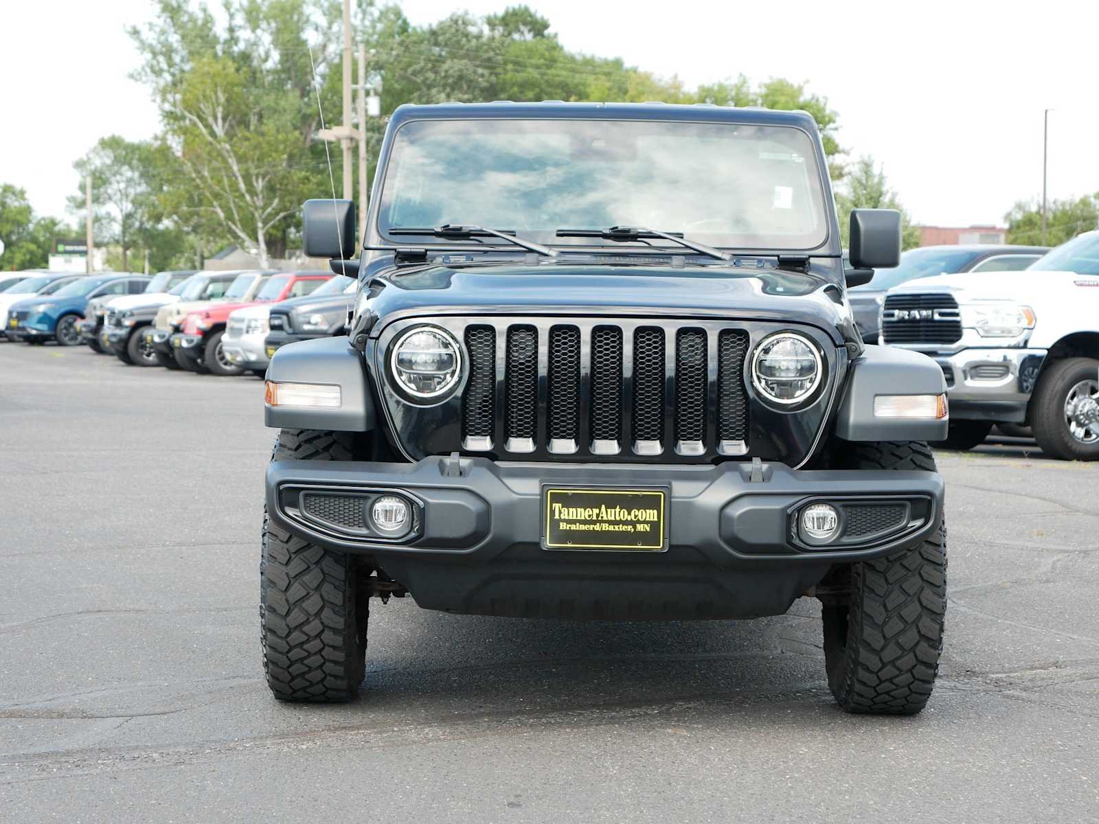 Used 2021 Jeep Wrangler Unlimited Willys with VIN 1C4HJXDNXMW744898 for sale in Brainerd, Minnesota