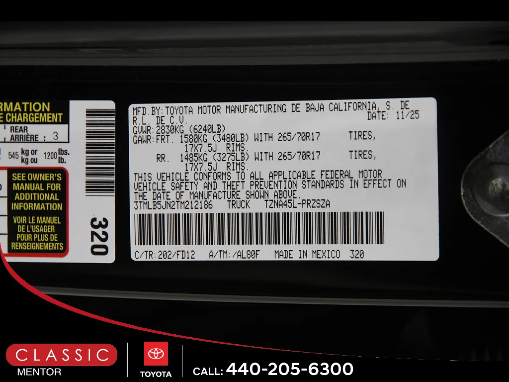 Certified Used 2026 Black Toyota TRD Off-Road image 45