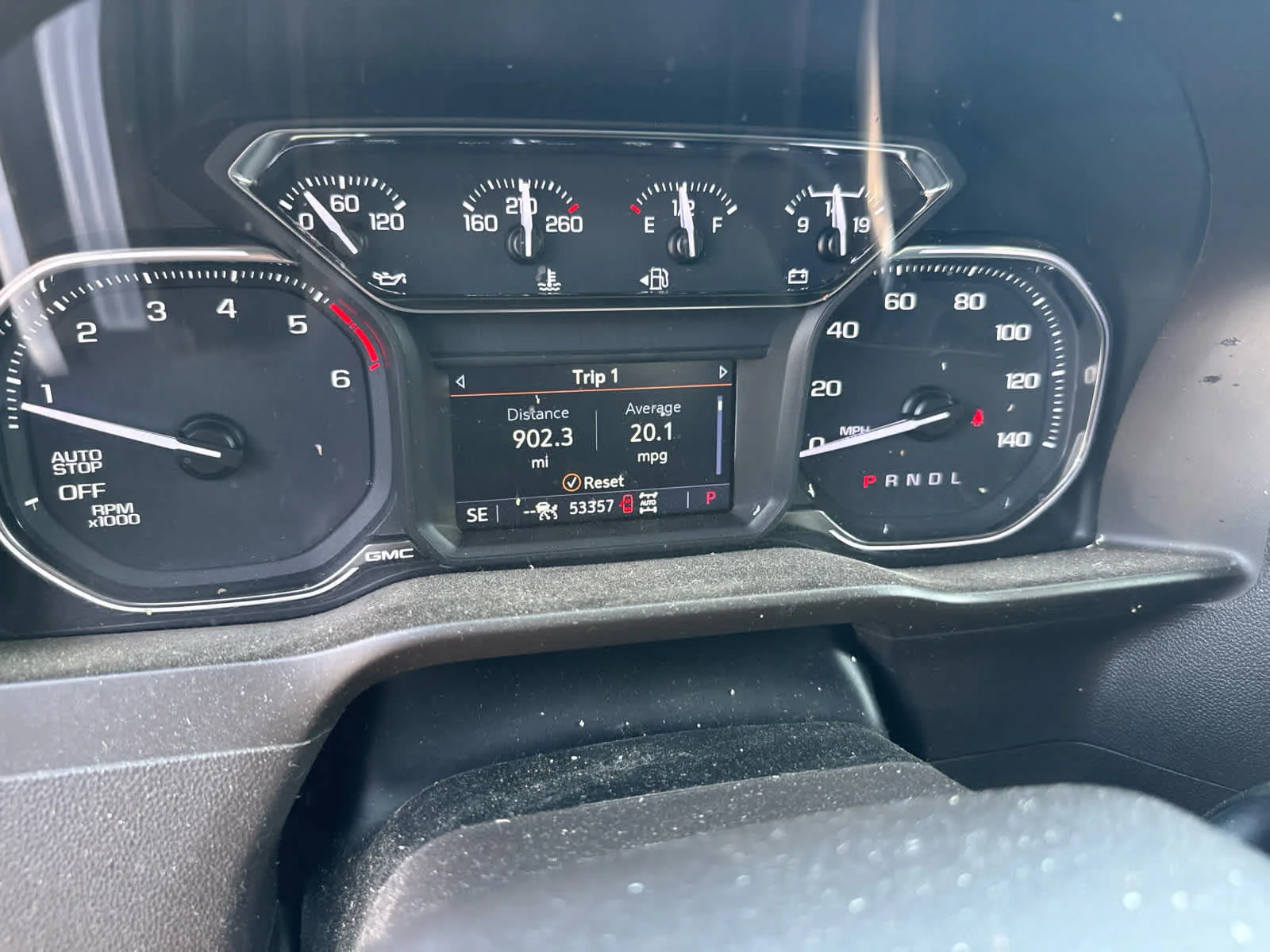 Used 2020 White Frost Tricoat GMC SLT image 9