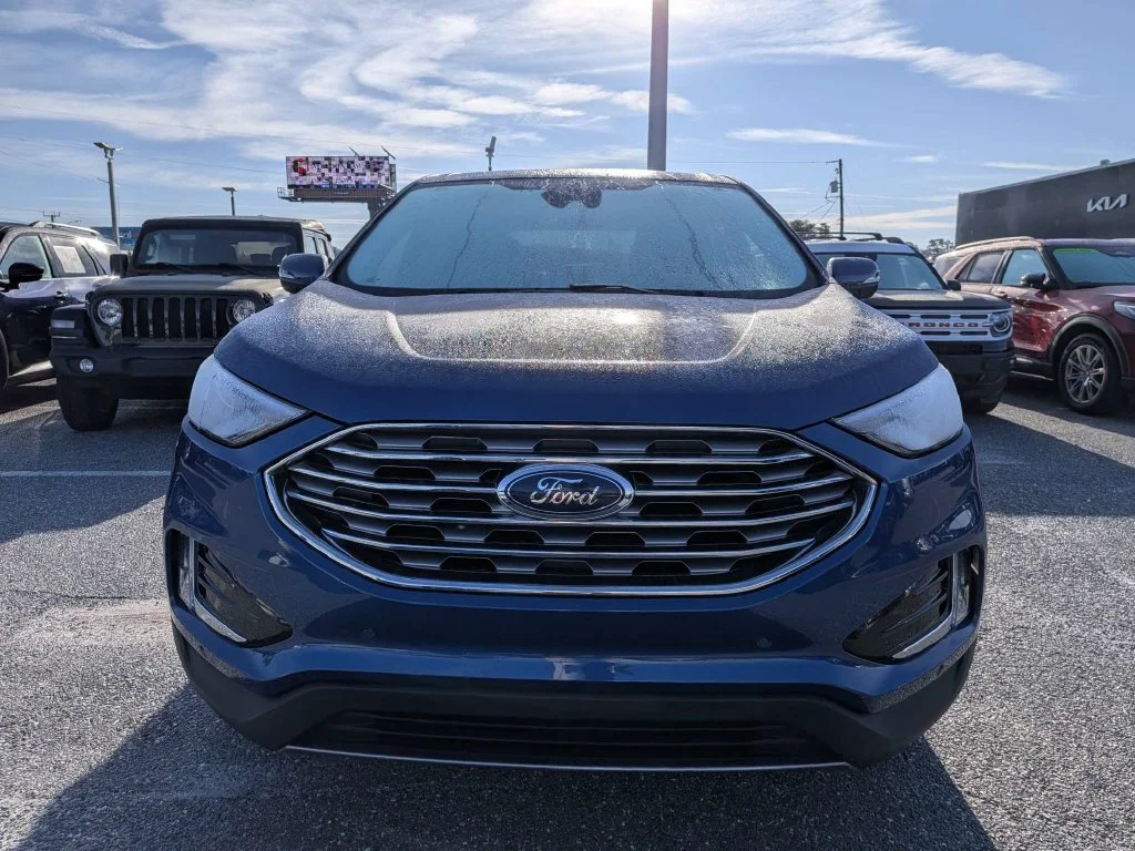 Certified Used 2024 Blue Metallic Ford Titanium image 8