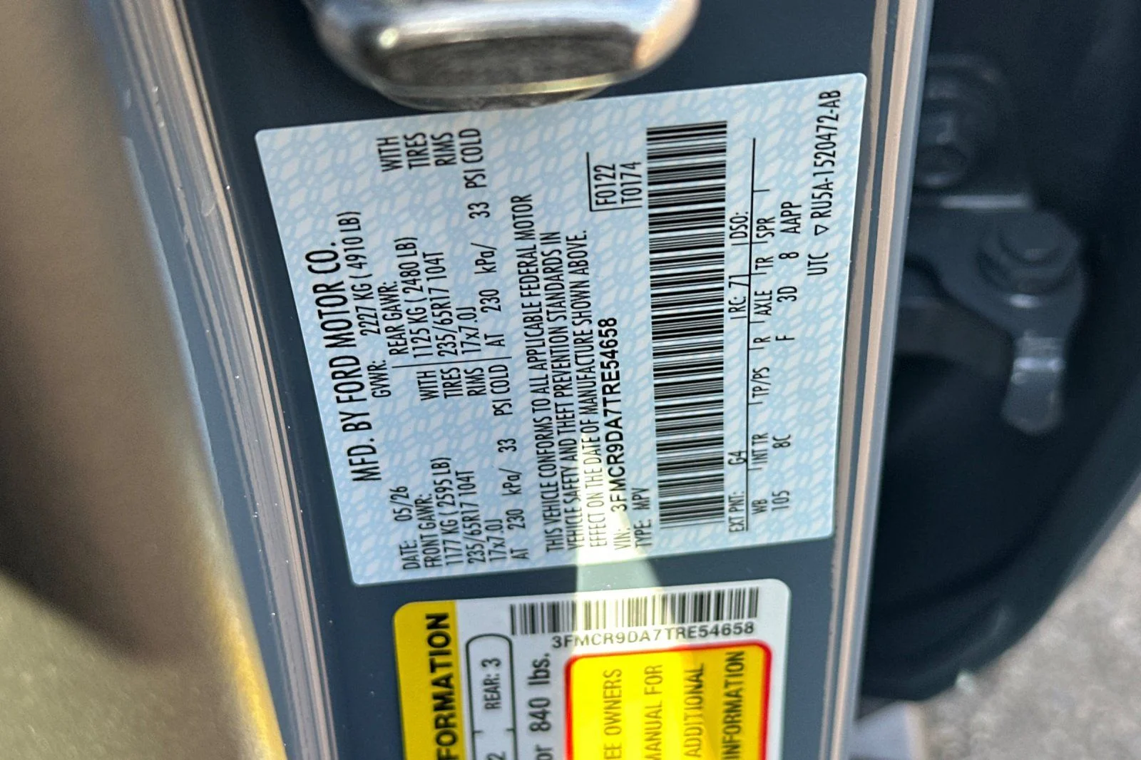 New 2026 Azure Gray Metallic Tri-Coat Ford Badlands® image 22