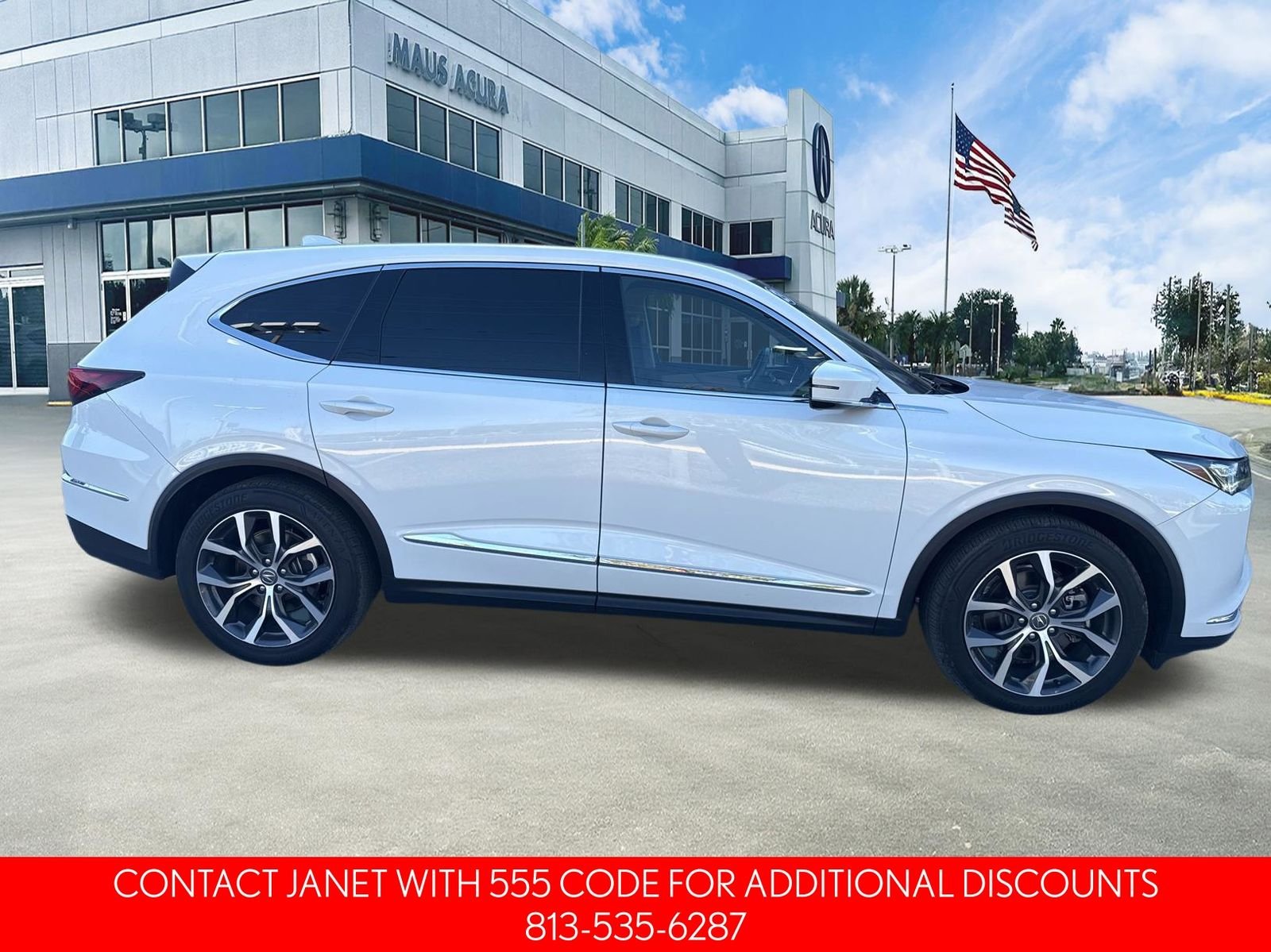 Used 2023 White Acura Technology image 3