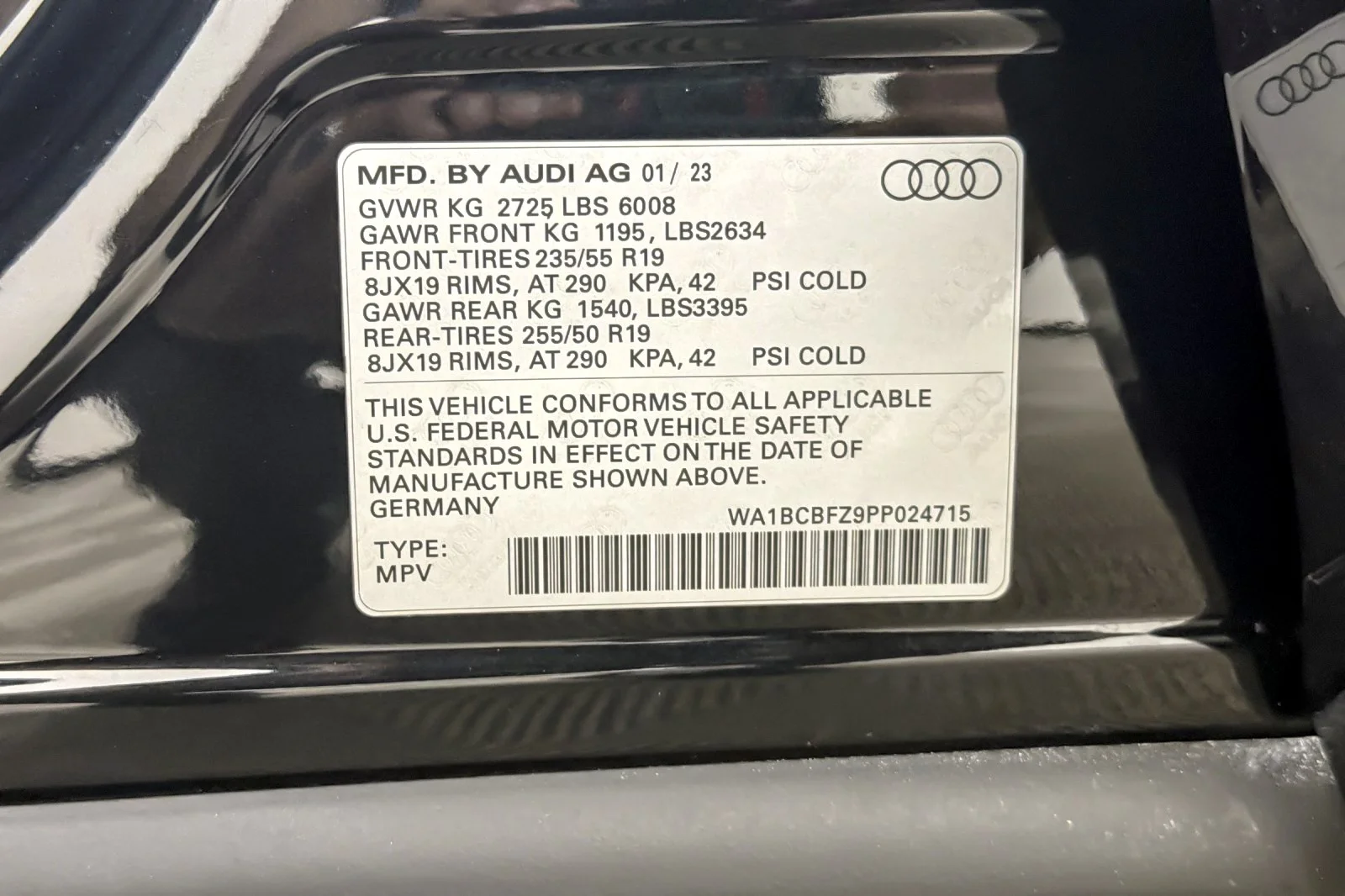 Used 2023 Mythos Black Metallic Audi Premium Plus 40 RWD image 28