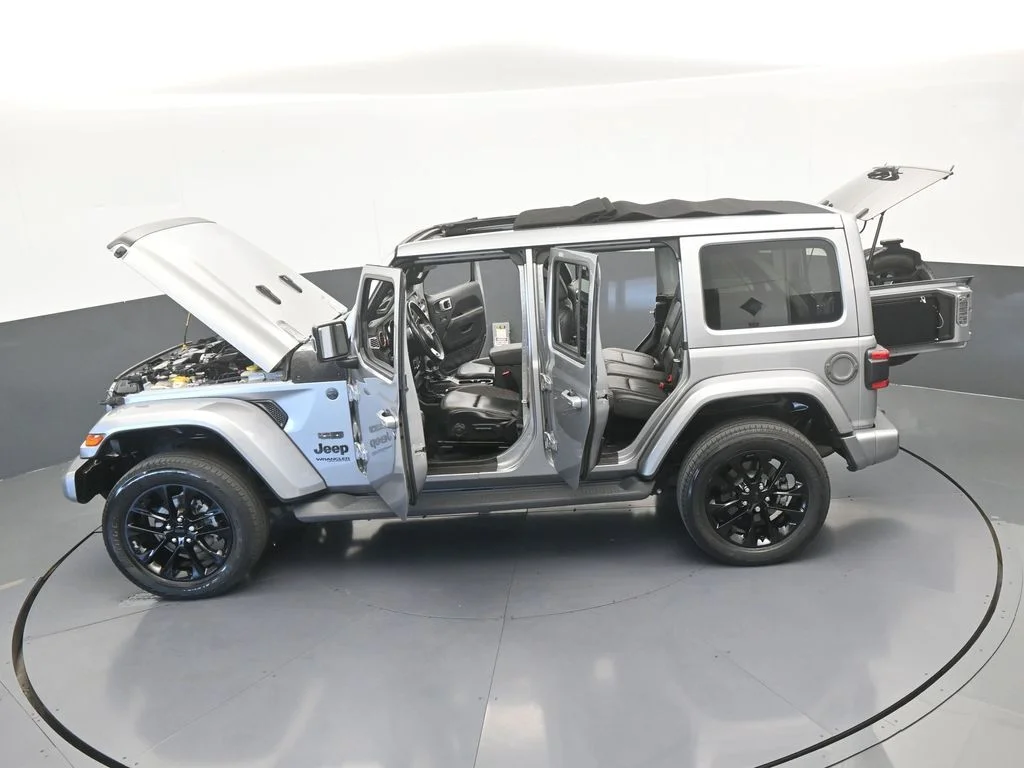 Used 2021 Billet Silver Metallic Clearcoat Jeep Unlimited Sahara High Altitude image 66