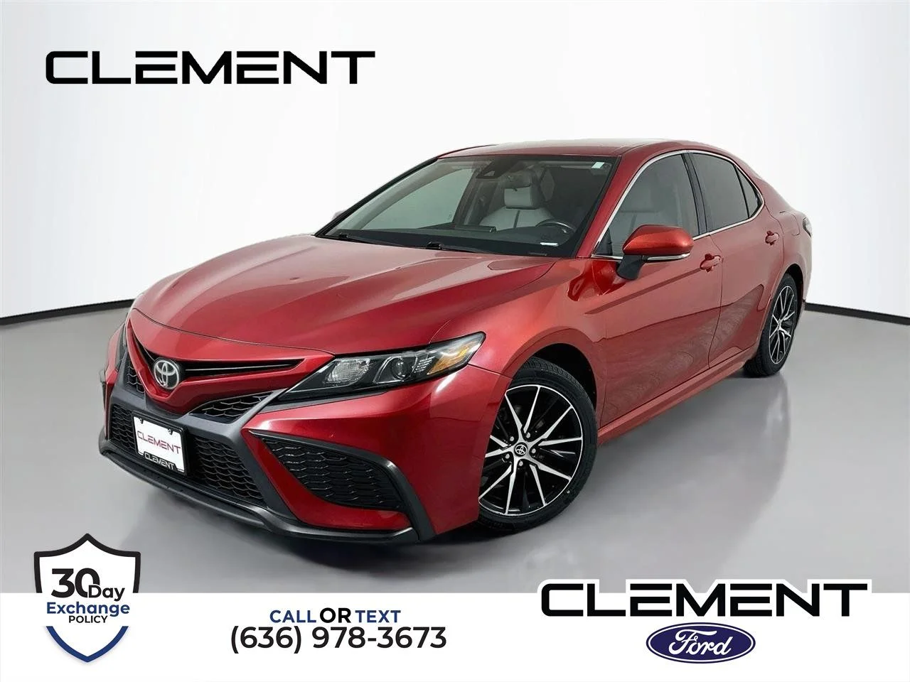 Used 2021 Red Toyota SE image 1