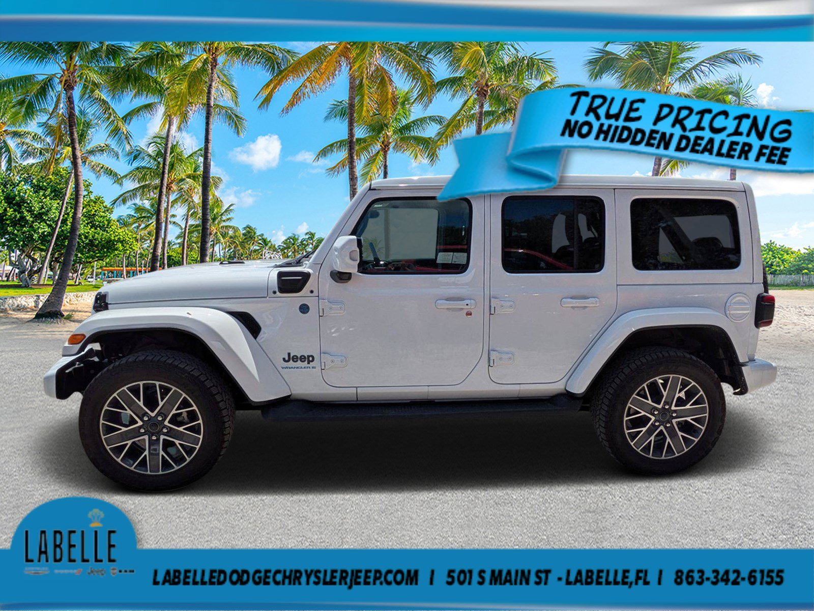 Used 2024 Bright White Clearcoat Jeep High Altitude image 6