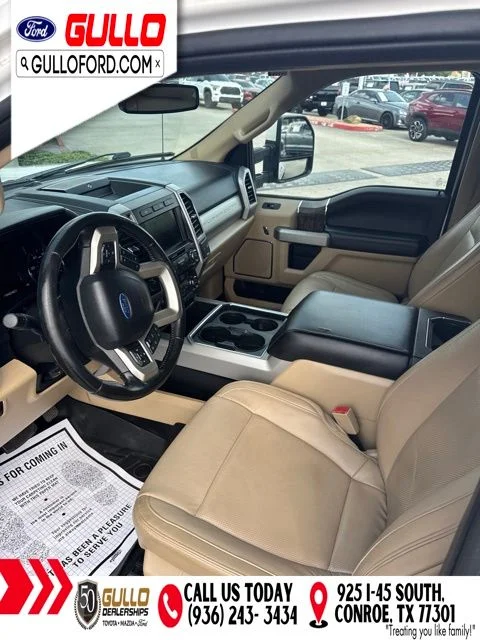 Used 2019 White Platinum Metallic Tri-Coat Ford Lariat image 10