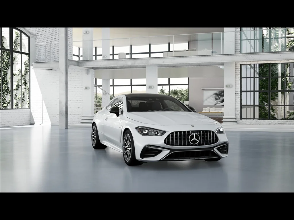 New 2026 MANUFAKTUR Moonlight White Metallic Mercedes-Benz AMG® CLE 53 4MATIC+ Coupe image 4