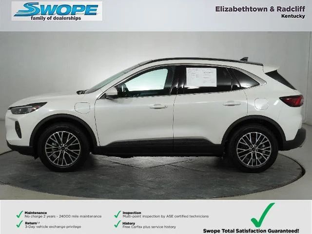 New 2025 Star White Metallic Tri-coat Ford Plug-in Hybrid image 9