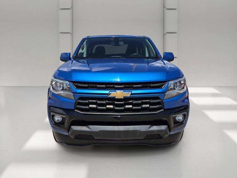 Certified Used 2021 Bright Blue Metallic CHEVROLET 2WD CREW CAB 128" LT image 8