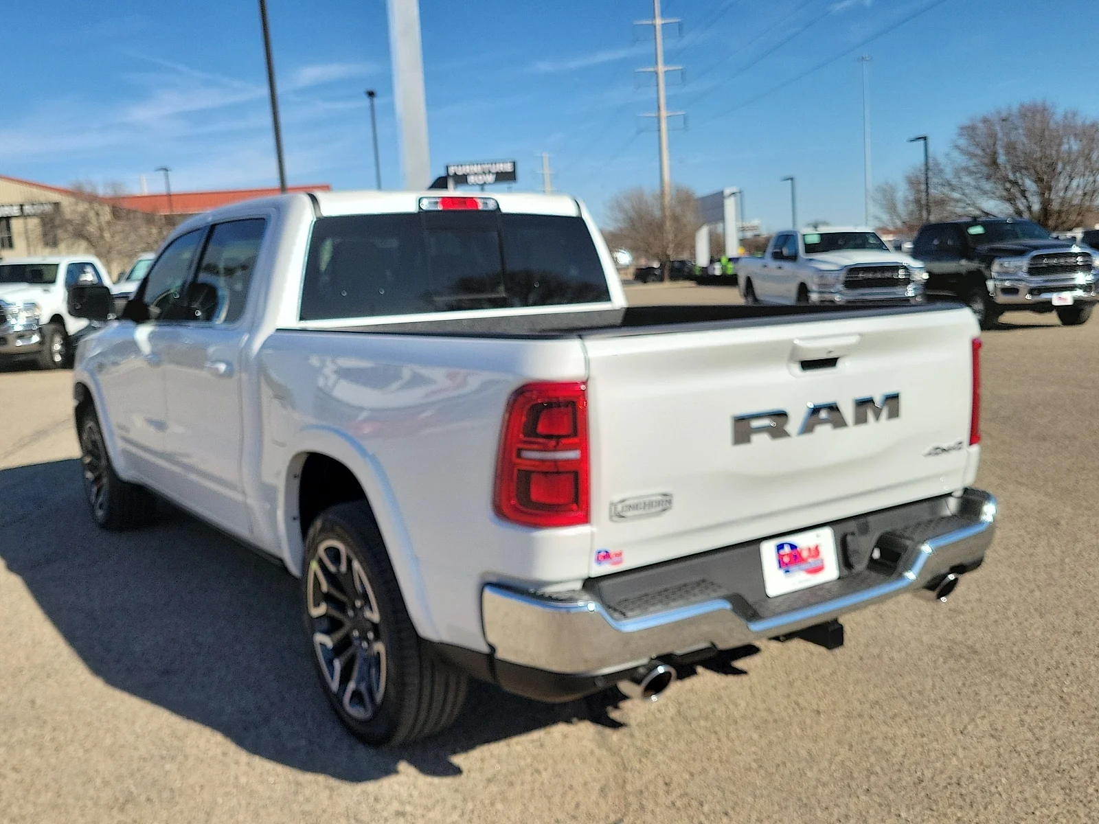 New 2026 Bright White Ram LIMITED LONGHORN CREW CAB 4X4 5