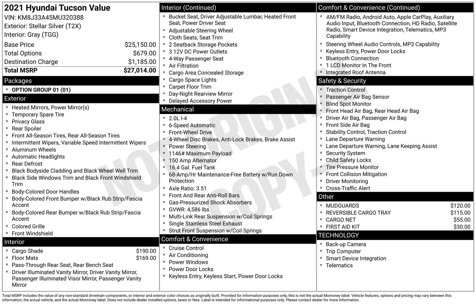 Used 2021 Silver Hyundai Value image 9