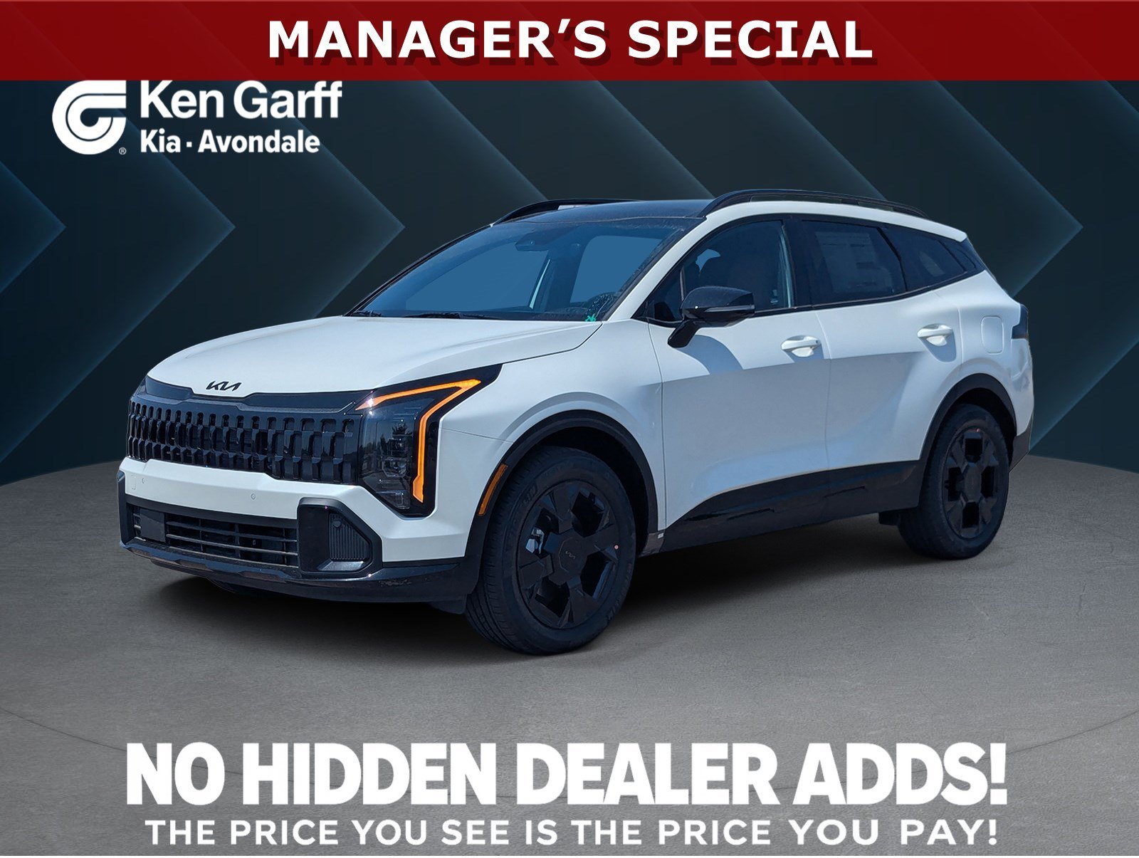New 2027 Snow White Pearl Kia X-Line image 1