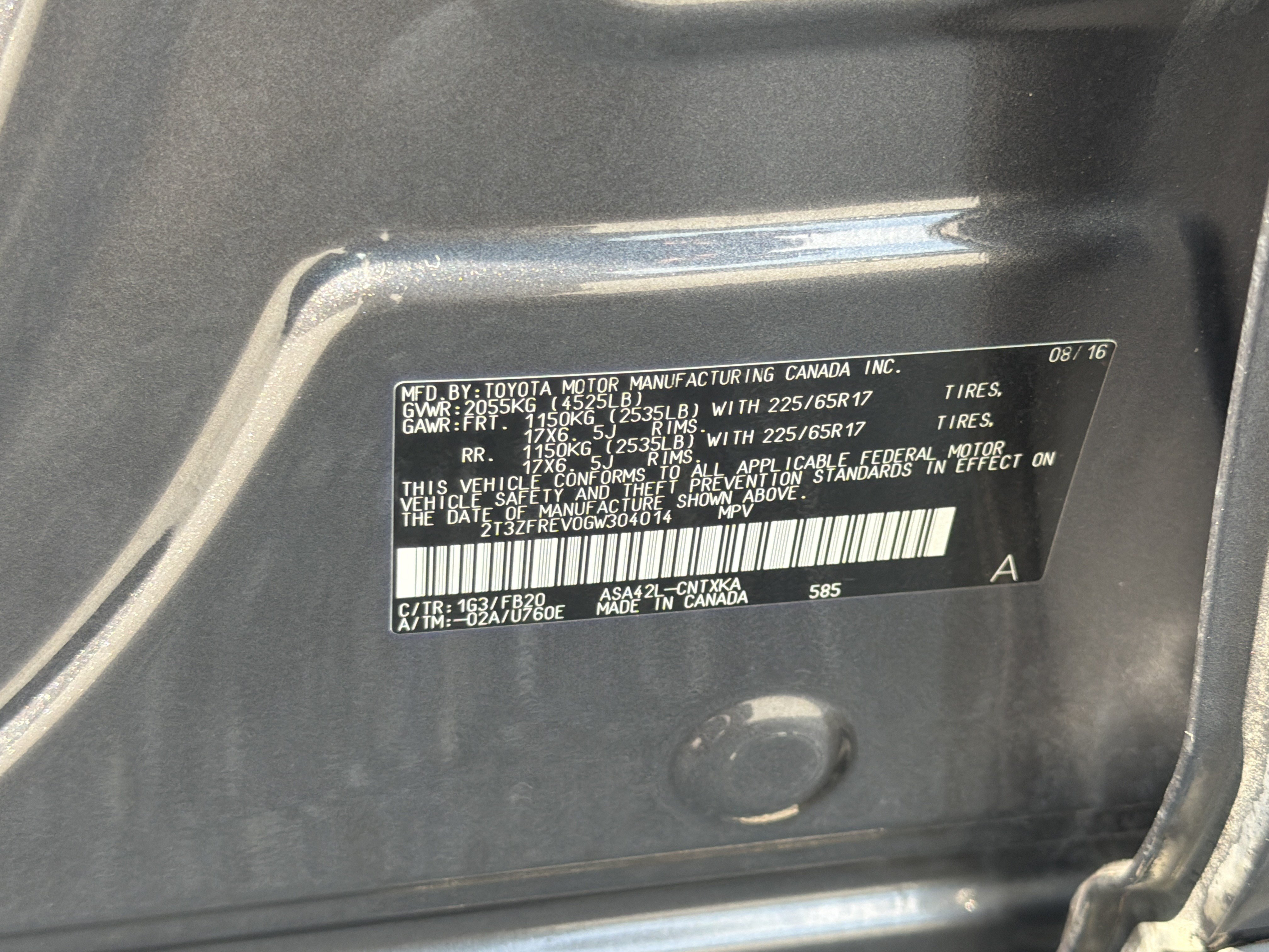 Used 2016 Magnetic Gray Metallic Toyota LE image 31